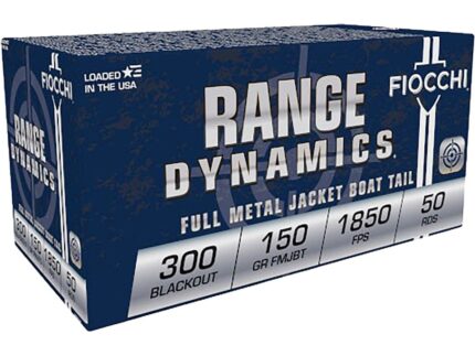 Fiocchi 300BLK 150GR FMJBT Case of 500