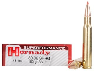 Hornady Superformance SST Ammunition 30-06 Springfield 180 Grain SST Box of 20 good sale