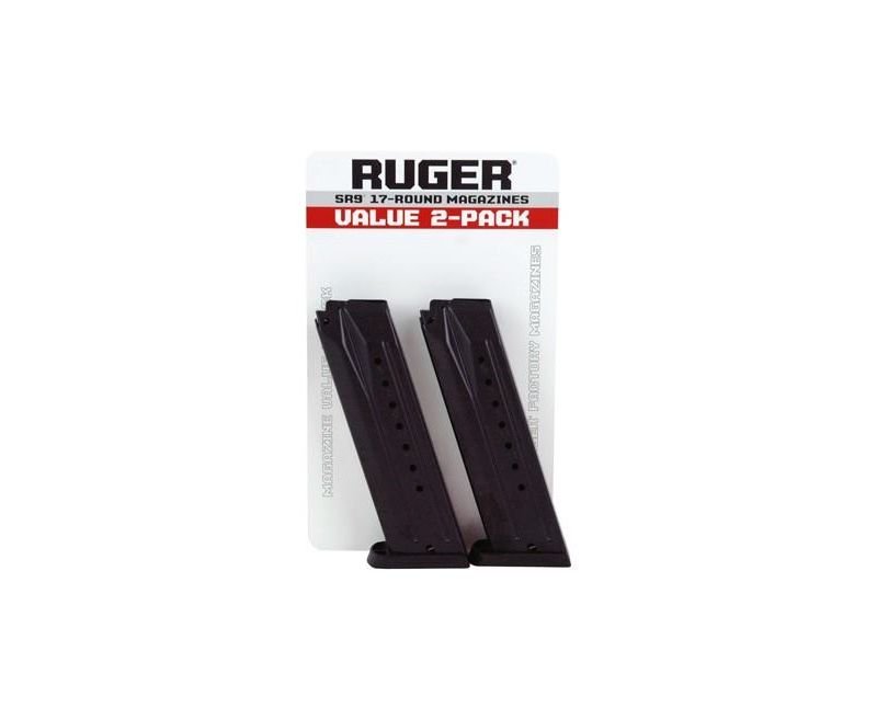 Ruger-SR9-SR9c-9E-Magazine-90449-736676904495.jpg_1.jpg Ruger SR9/SR9c/9E Magazine 9mm 17Rd Value 2-Pack - Image 1