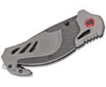 Smith and Wesson Rescue Grey Folding Knife - 3.27" Grey Plain Drop Point Blade - Image 2
