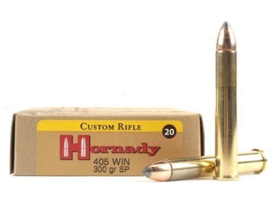 hor8241.jpg Hornady Custom 405 Winchester 20rd Ammo - Image 1