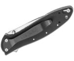Kershaw Leek Folding Knife - 3" Stonewash Plain Drop Point Blade with Assisted Flipper - Image 3