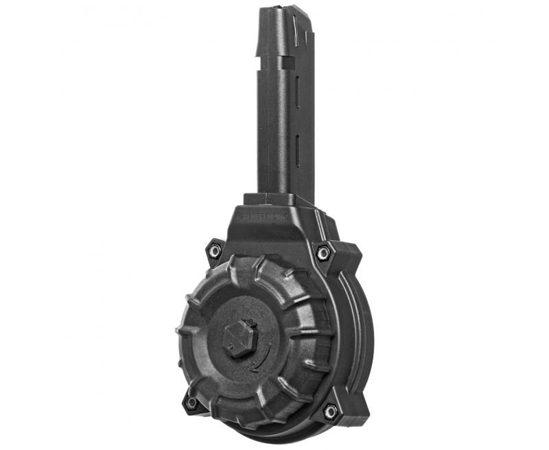 mgpmdrm-a11_1_hr_1.jpg ProMag Industries Glock 17/19 Drum Mag Black 9mm 50Rds - Image 1