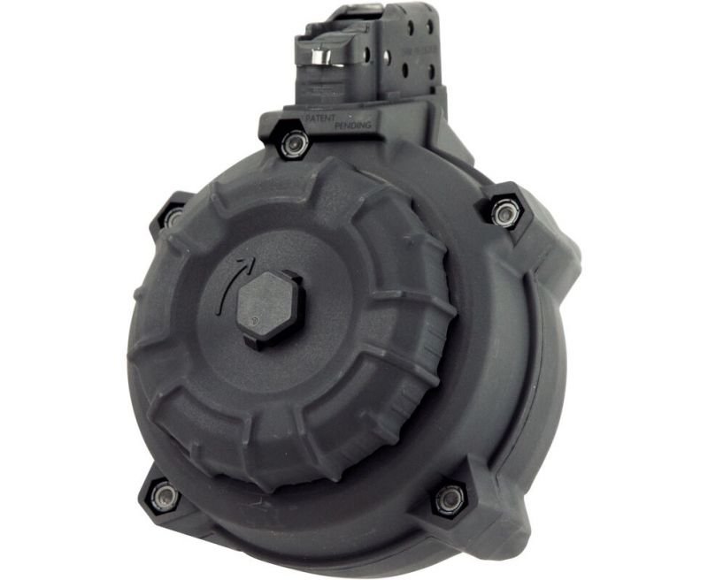 pro-mag-industries-ak-47-drum-magazine-drm-a9-708279014185.jpg ProMag AK-47 Drum Magazine 7.62x39mm 50 Rounds Polymer Black DRM-A9 - Image 1