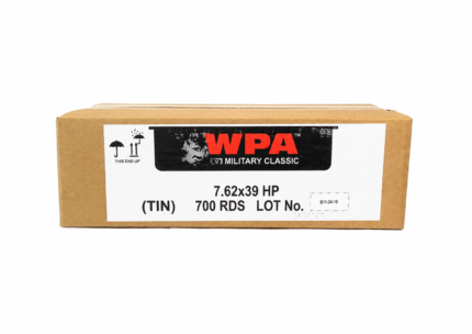 Wolf Military Classic 7.62x39 123 Grain HP - 700 Round Sealed Tin